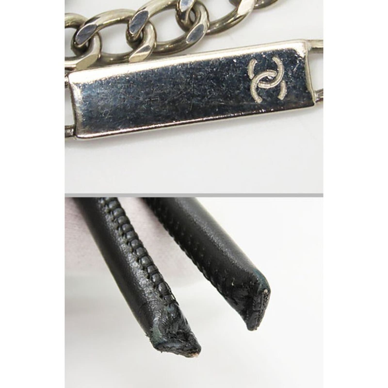 Authentic Chanel Cambon Ligne Pochette Quilted Mini Shoulder Bag Black